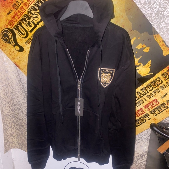 BALMAIN Vintage Crest Hoodie Size L - Picture 15 of 16